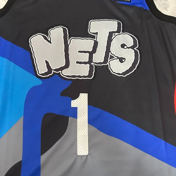 NBA Mikal Bridges Brooklyn Nets Nike Swingman #1 Jersey - Picture 3 of 6